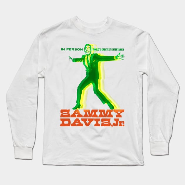 Sammy Davis Jr Long Sleeve T-Shirt by HAPPY TRIP PRESS
